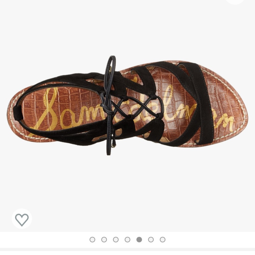 Sam Edelman Womens Gemma Suede Open Toe Casual Strappy Sandals